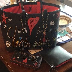 Christian Louboutin bag and wallet for trade with